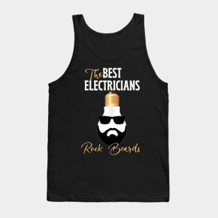 The Best Electricians Rock Beards Tank Top